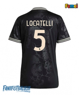 Juventus Manuel Locatelli #5 Tricou Fotbal Replică 2025-26 Femei Treilea